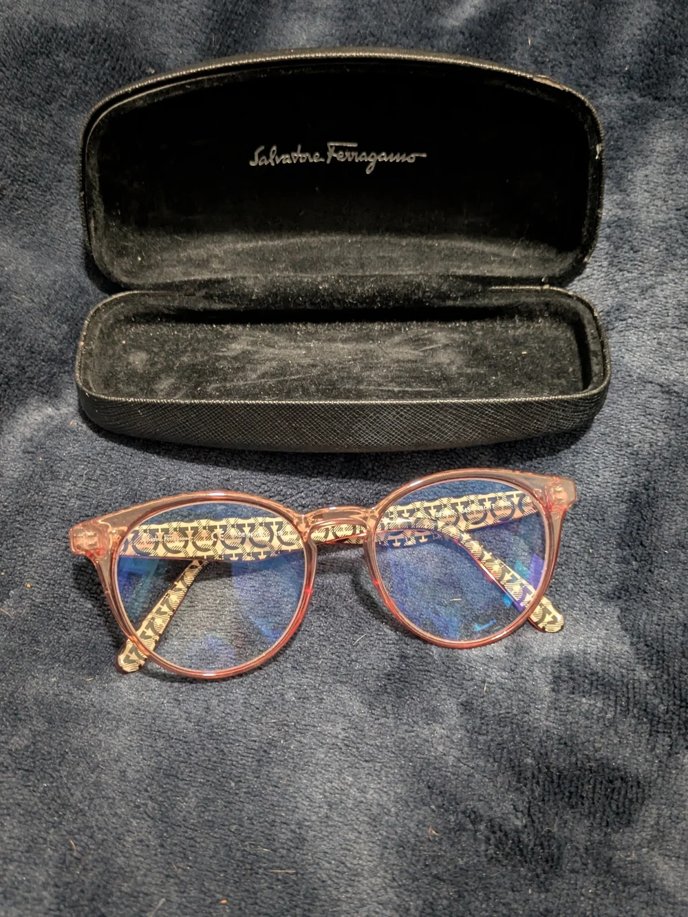 Salvatore Ferragamo SF 2866 Pink Round Full Rim Frames 53-16 140
